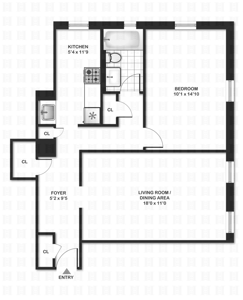 Floorplan for 1015 Summit Avenue, 6B