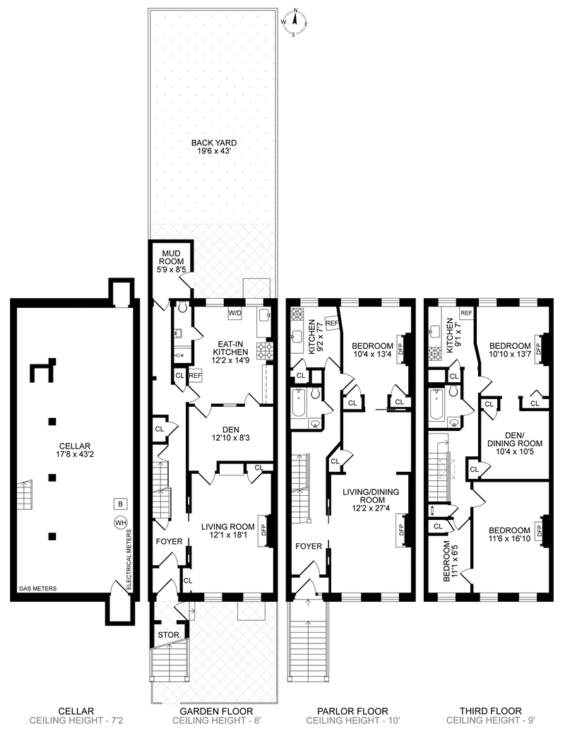 Floorplan for 829 Hancock Street