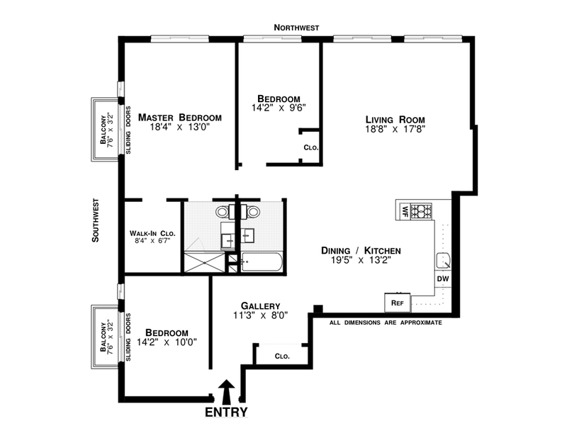 Floorplan for 1610 Dekalb Avenue, 5C
