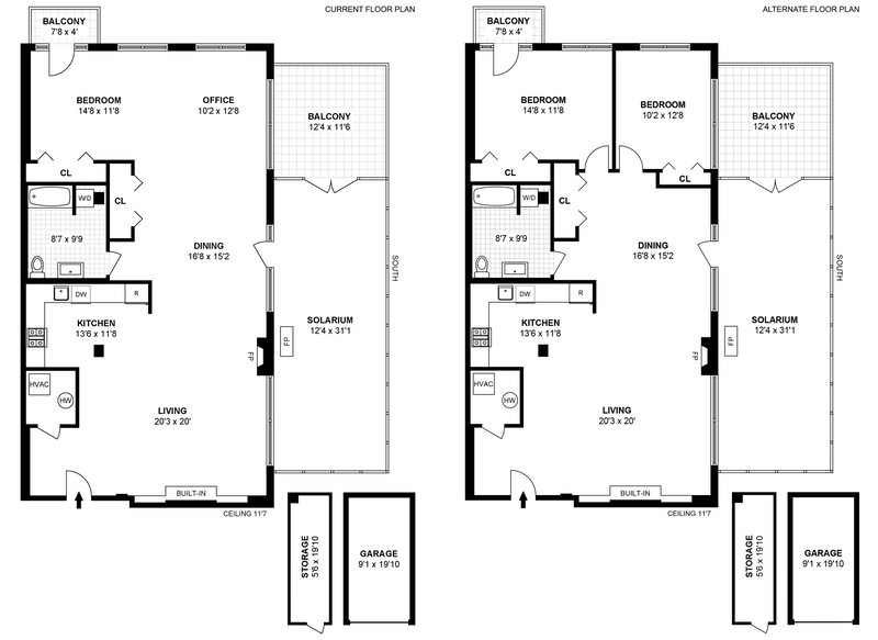 Floorplan for 126 Webster Avenue, 3E