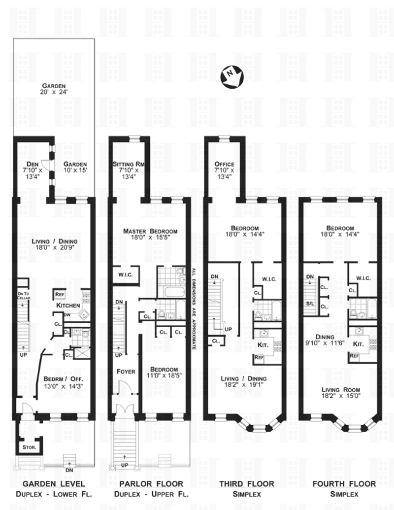 Floorplan for 80 West 120th Street