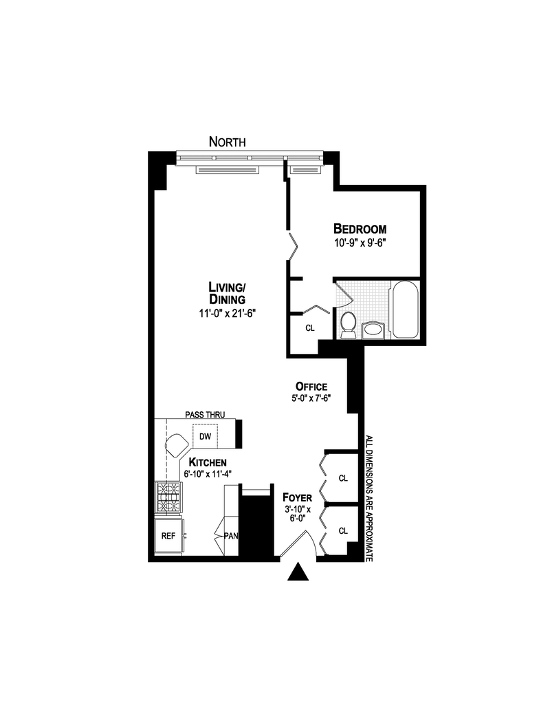 Floorplan for 245 East 25th Street, 8L