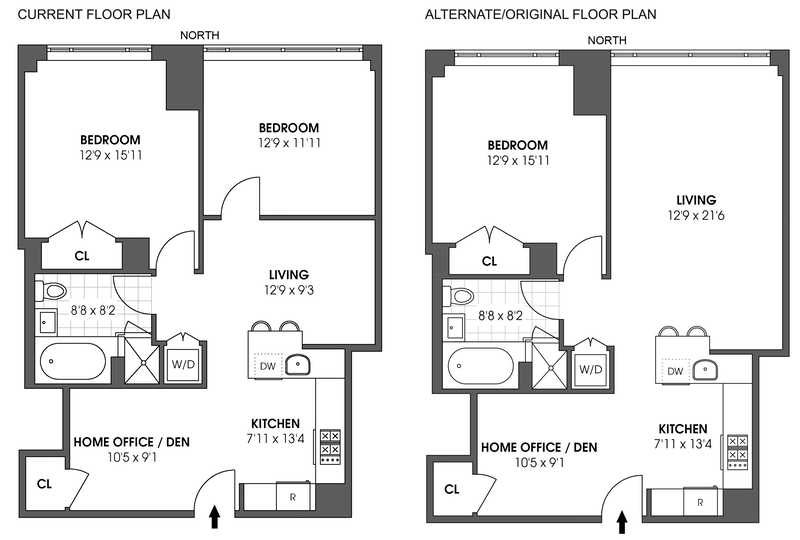 Floorplan for 70 Little West Street, 7G