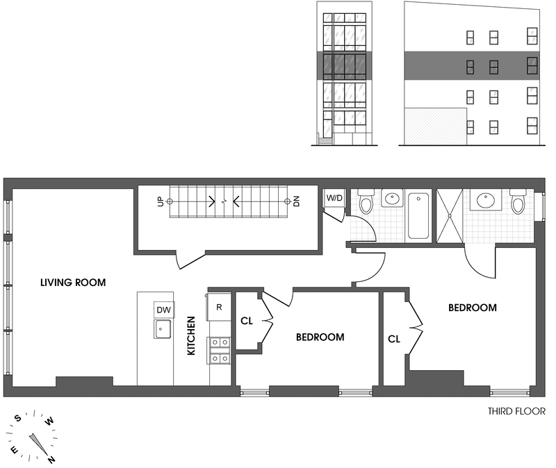 Floorplan for 136 North 8th Street, 3