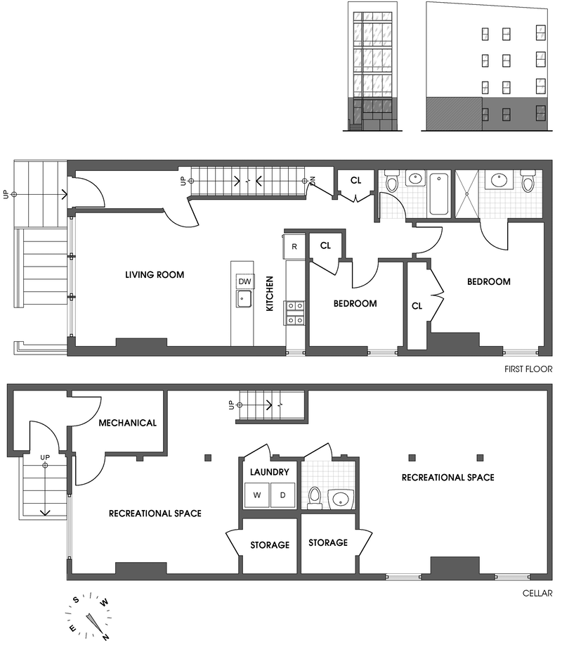Floorplan for 136 North 8th Street, 1
