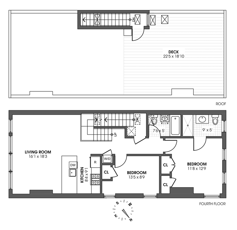 Floorplan for 136 North 8th Street, PH