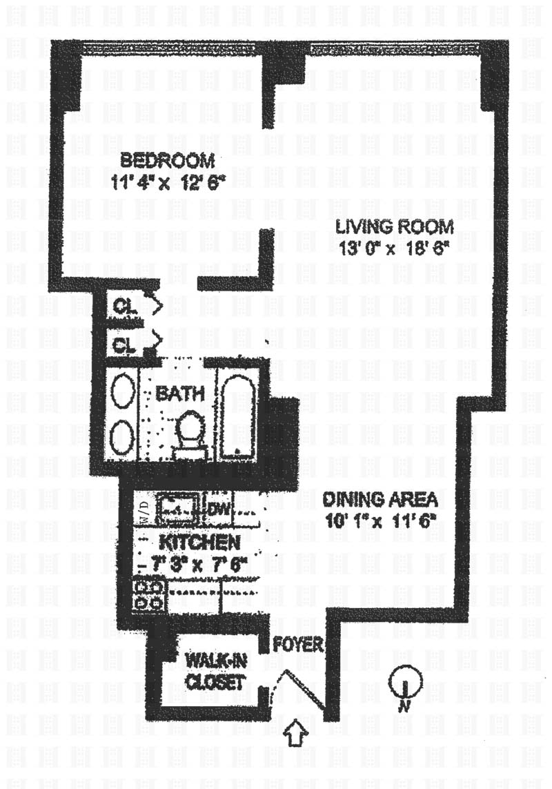 Floorplan for 303 East 57th Street, 24C