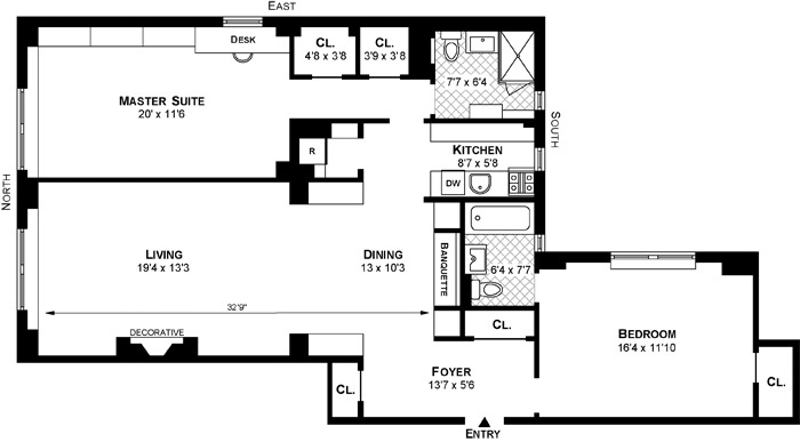 Floorplan for 575 Park Avenue, 1507