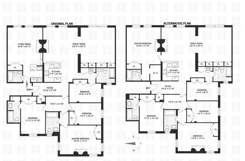 Floorplan for 100 West 80th Street