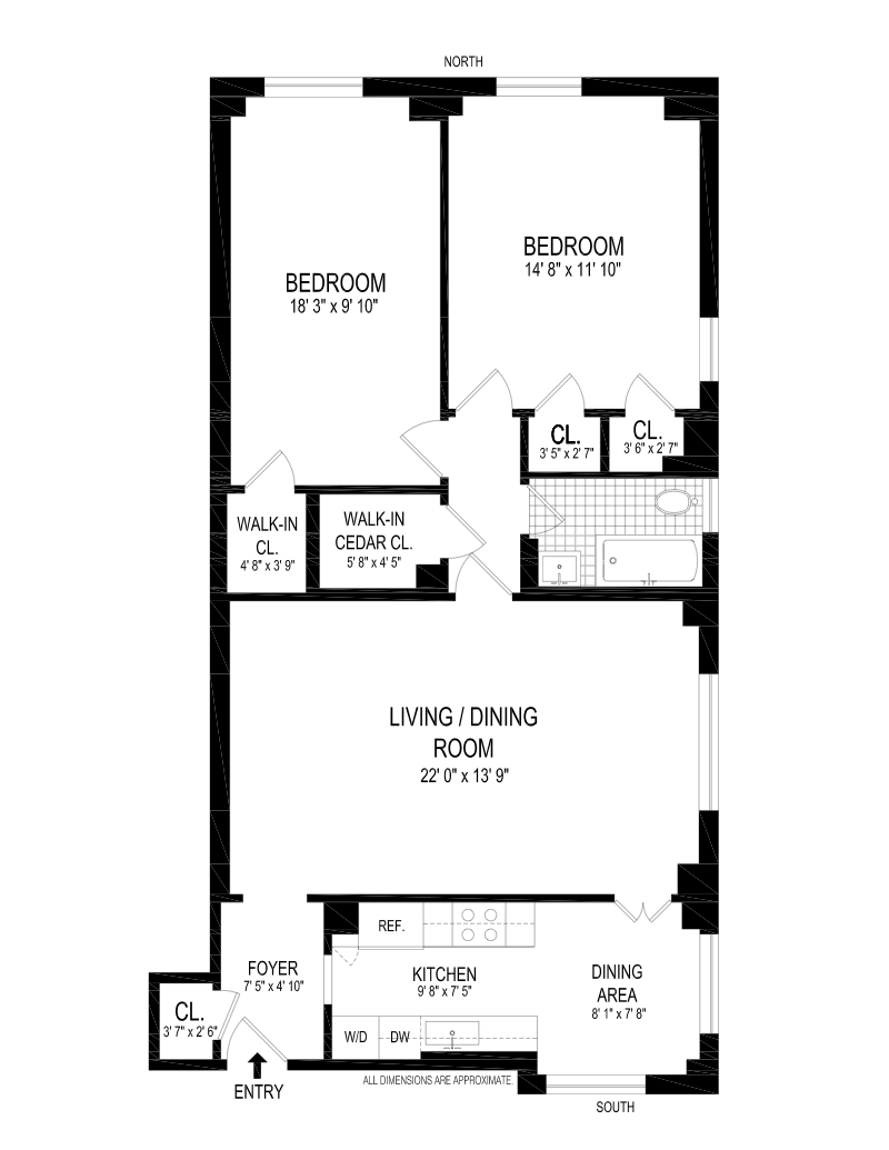 Floorplan for 395 Riverside Drive, 4F
