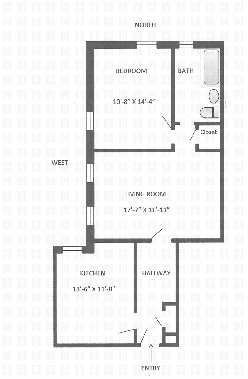 Floorplan for 811 Walton Avenue, E20