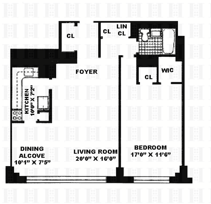 Floorplan for 150 West End Avenue, 11R
