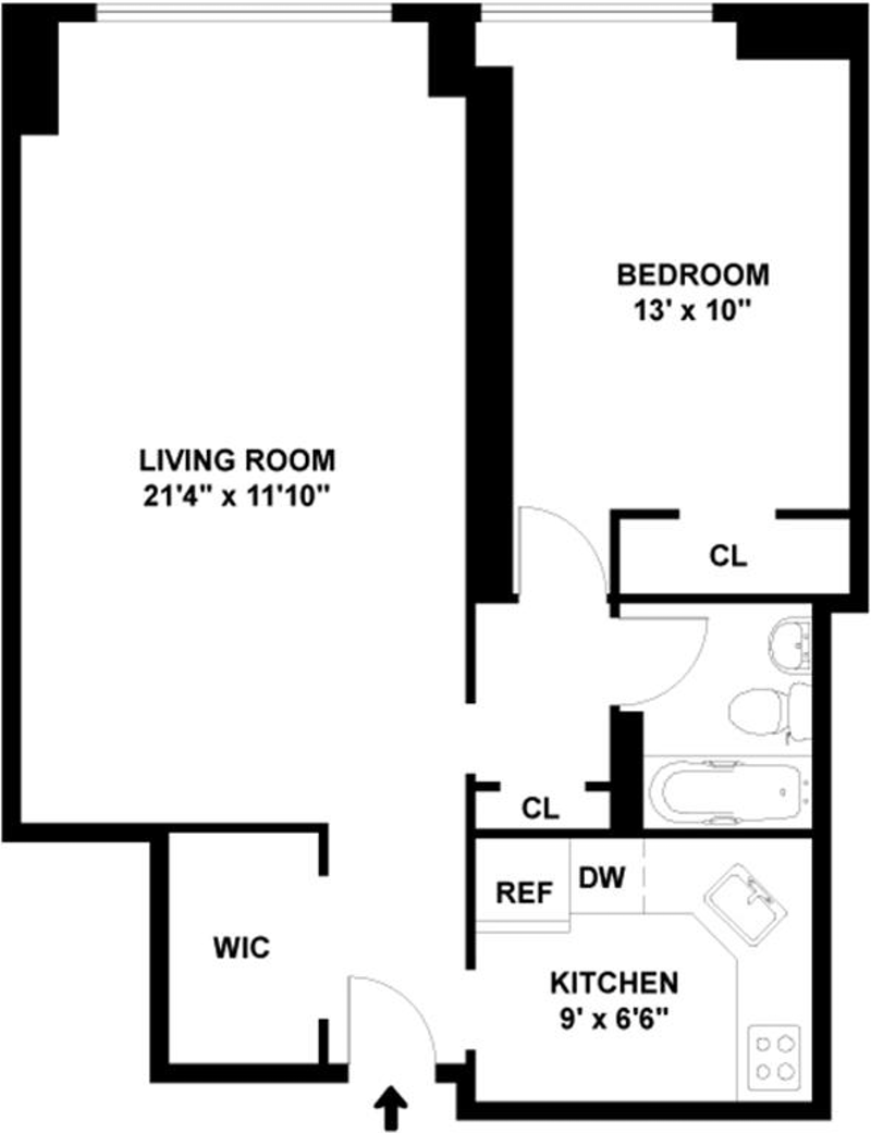 Floorplan for 102 -10 66th Road, 10G
