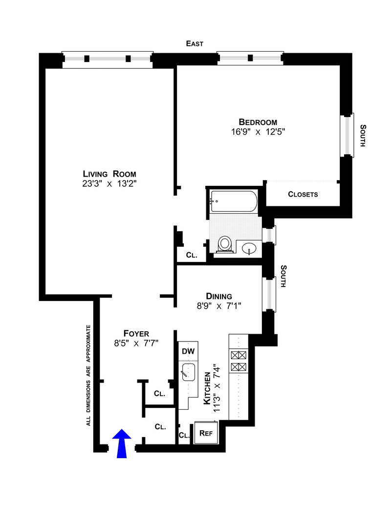 Floorplan for 109 -14 Ascan Avenue, 2D