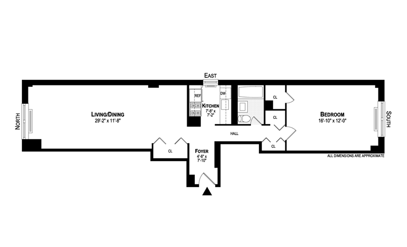 Floorplan for 200 East 24th Street, 1609