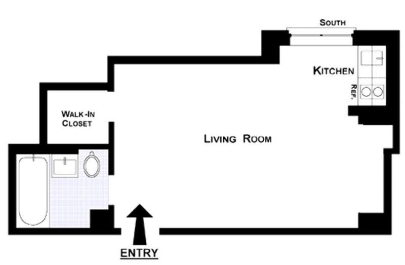 Floorplan for 45 Tudor City Place, 1006