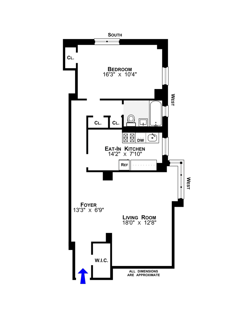 Floorplan for 208 East Broadway