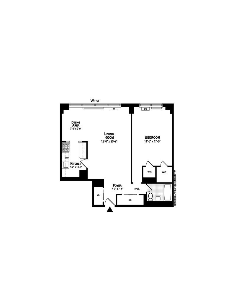 Floorplan for 165 West End Avenue, 11B