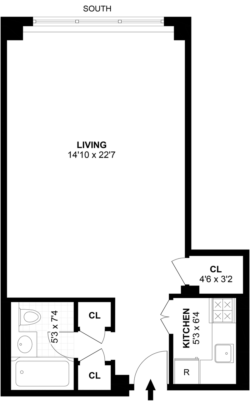 Floorplan for 110 East 57th Street, 7G