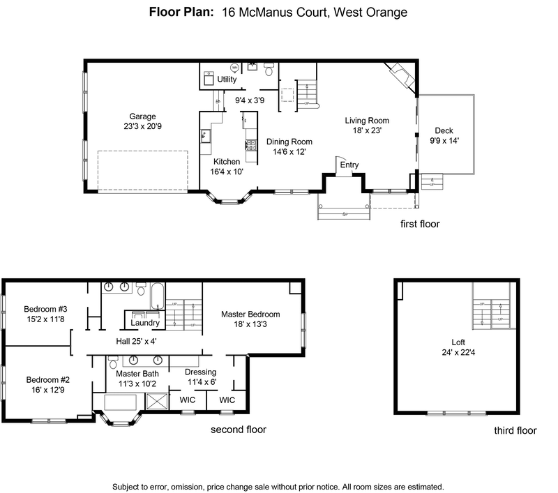 Floorplan for 16 Mcmanus Ct