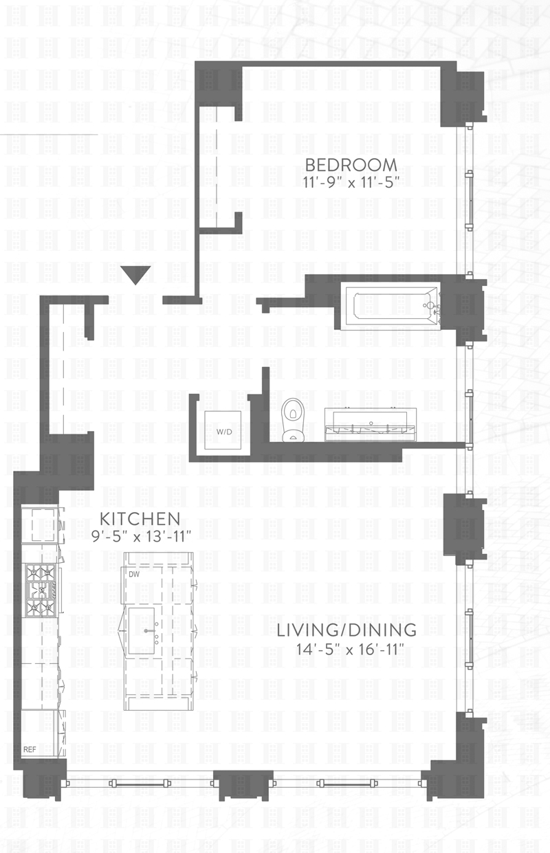 Floorplan for 959 First Avenue, 25B