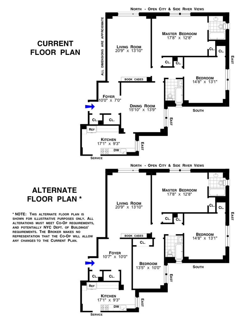 Floorplan for 340 Riverside Drive, 10C