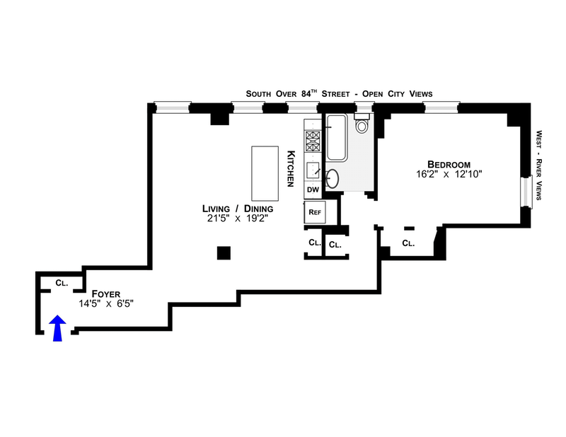Floorplan for 505 West End Avenue, 12AA
