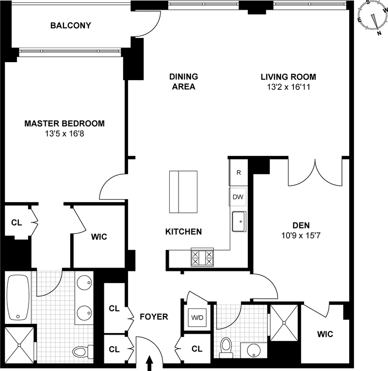 Floorplan for 1025 Maxwell Lane, 1204