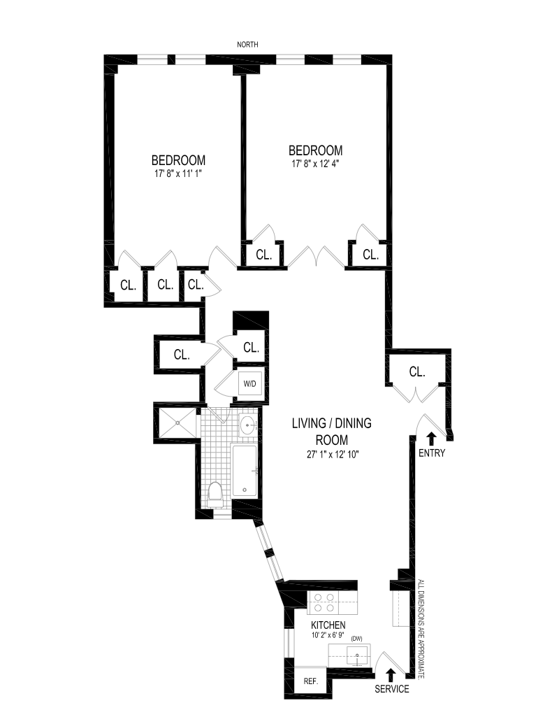 Floorplan for 98 Riverside Drive, 8E