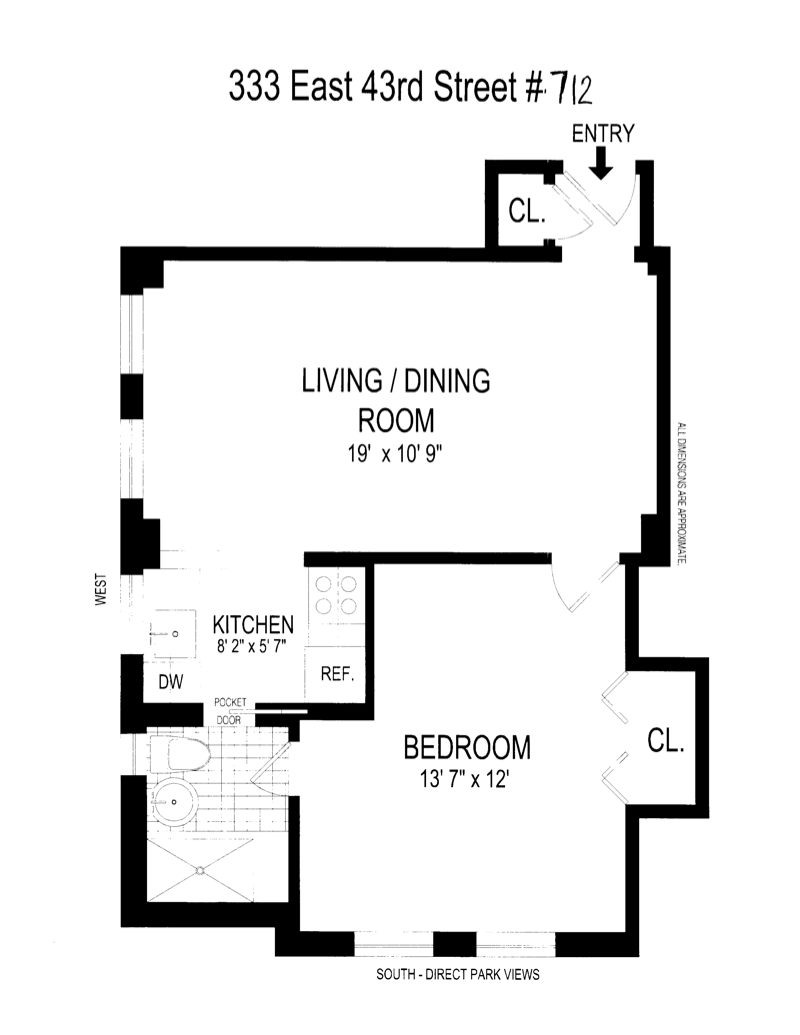 Floorplan for 333 East 43rd Street