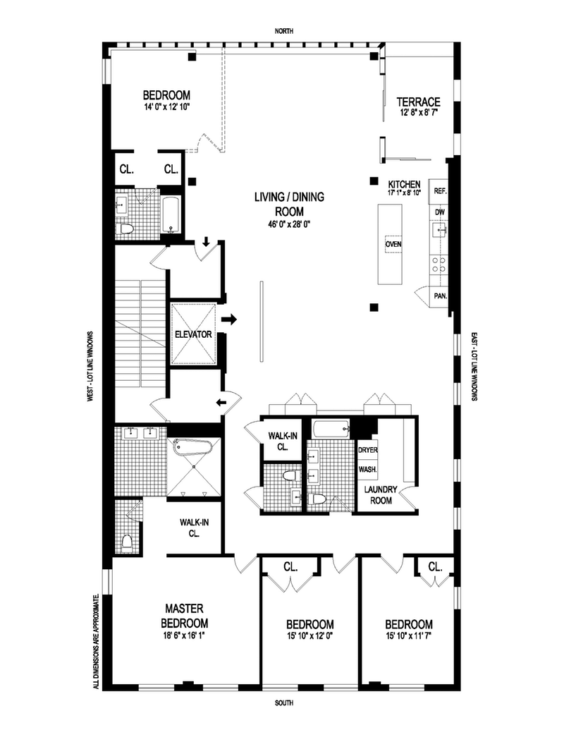 Floorplan for 185 Plymouth Street, 4S