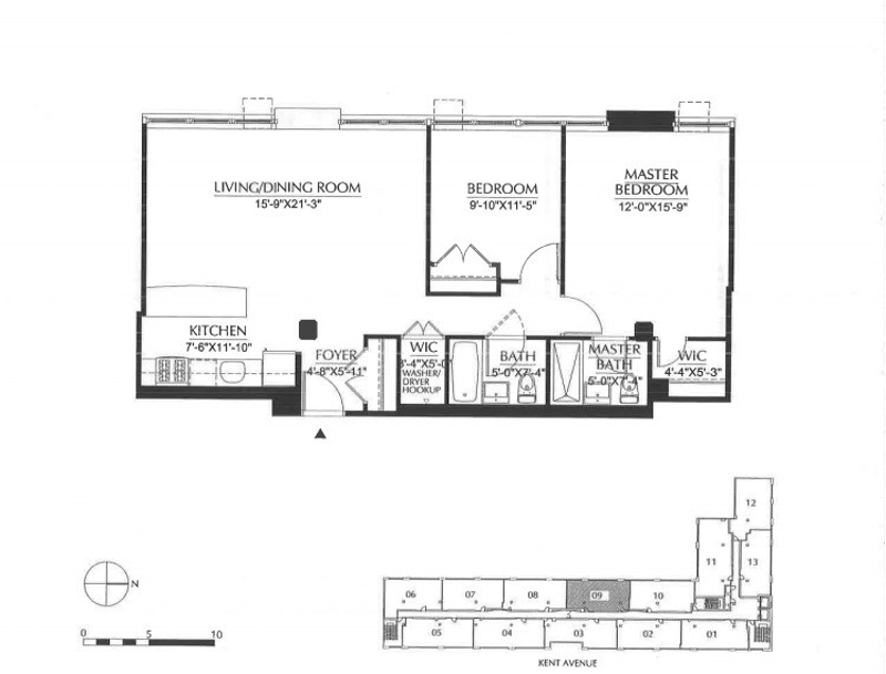 Floorplan for 970 Kent Avenue