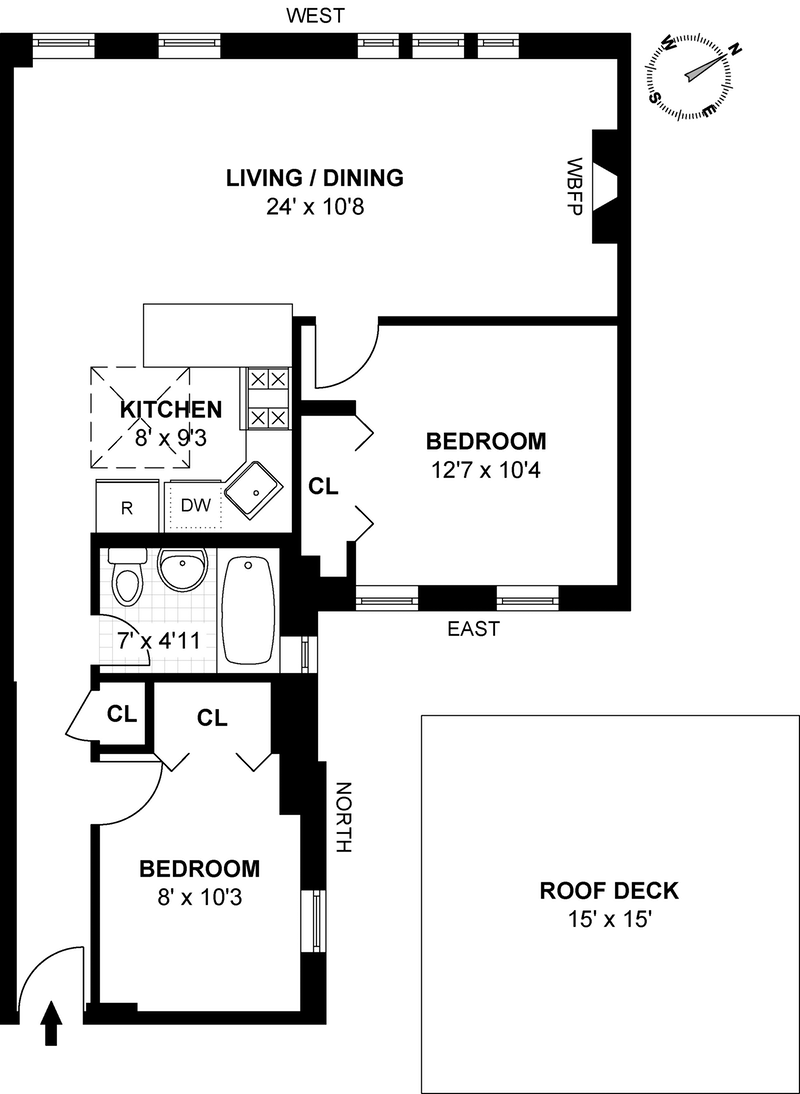 Floorplan for 7115 Third Avenue