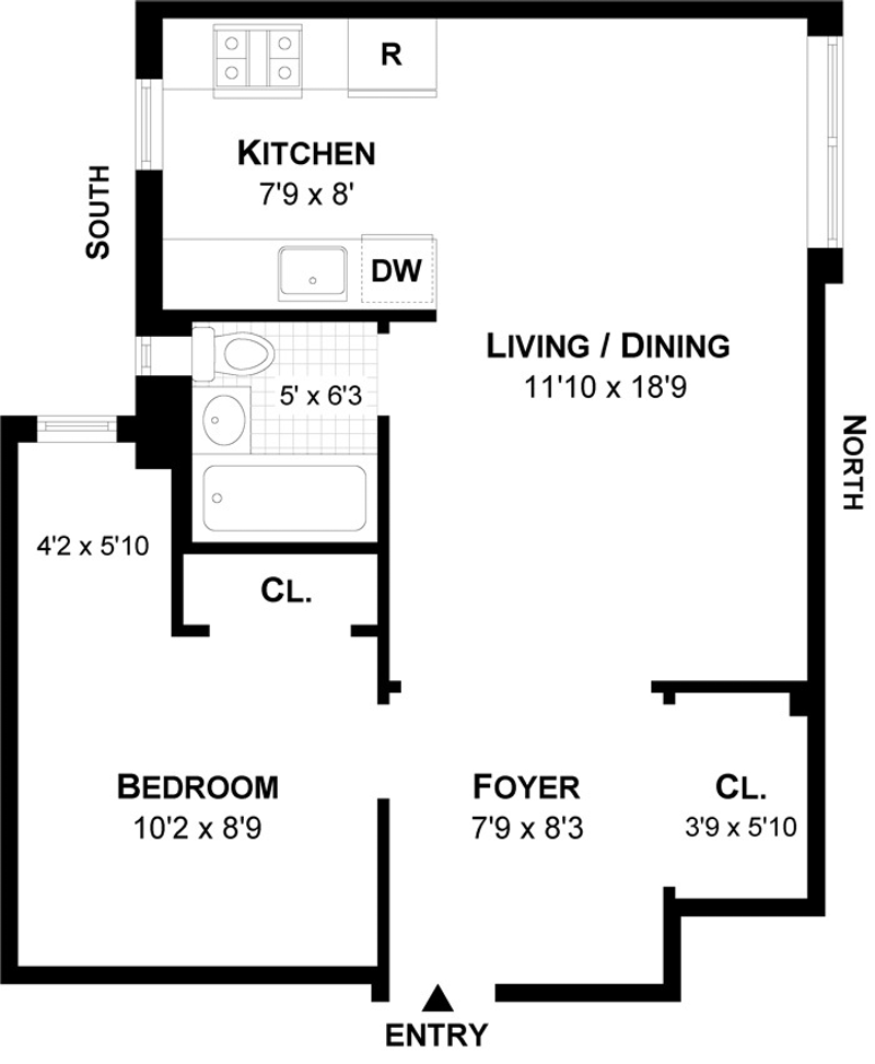 Floorplan for 350 East 77th Street, 1G