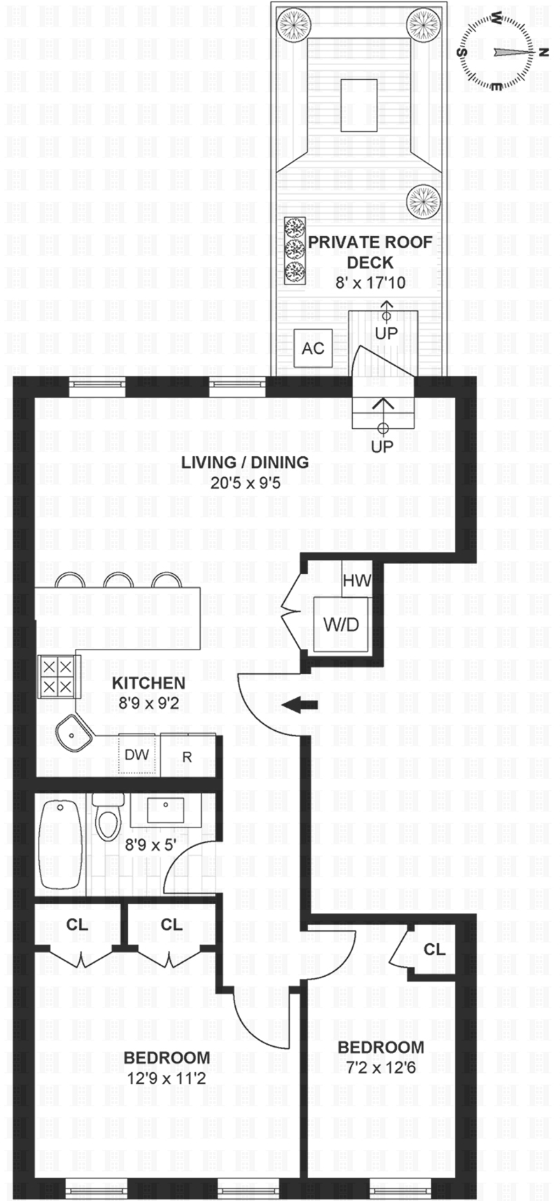 Floorplan for 736 Garden St, 3