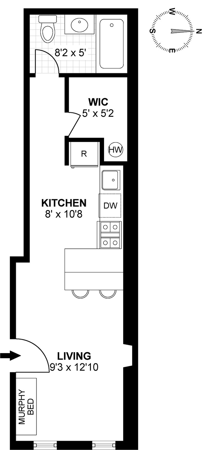 Floorplan for 230 Bloomfield St