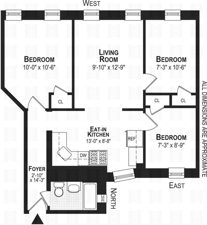 Floorplan for 1636 Lexington Avenue, 15