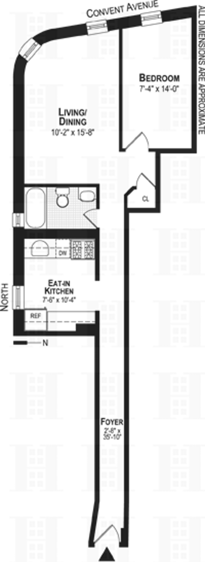 Floorplan for 100 Convent Avenue, 507