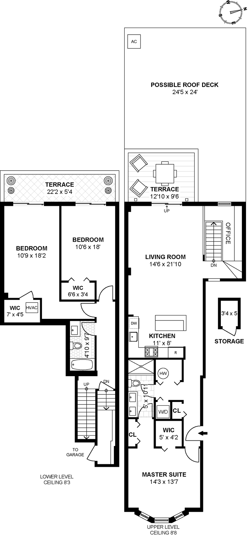 Floorplan for 206 Willow Ave, 1