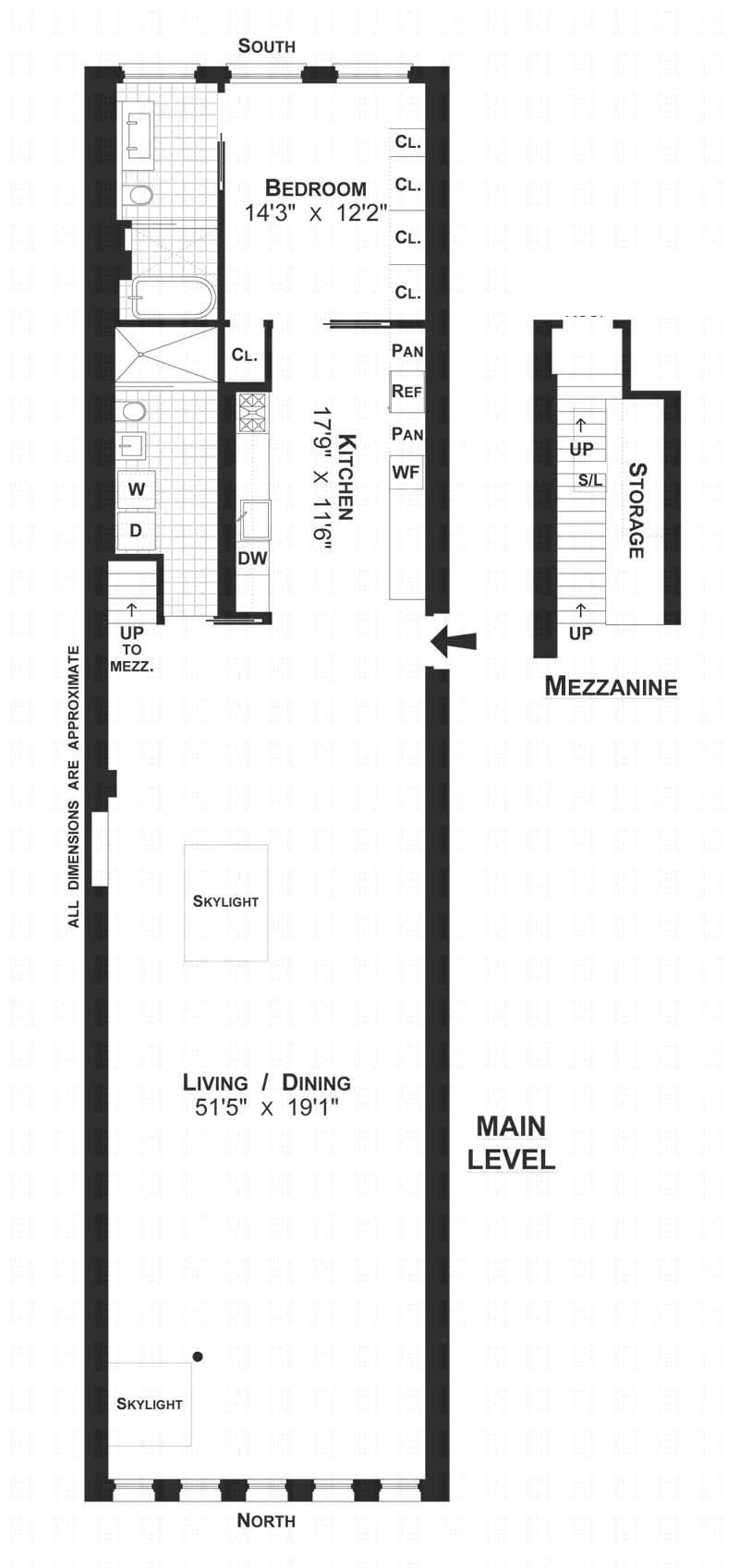 Floorplan for 75 Grand Street
