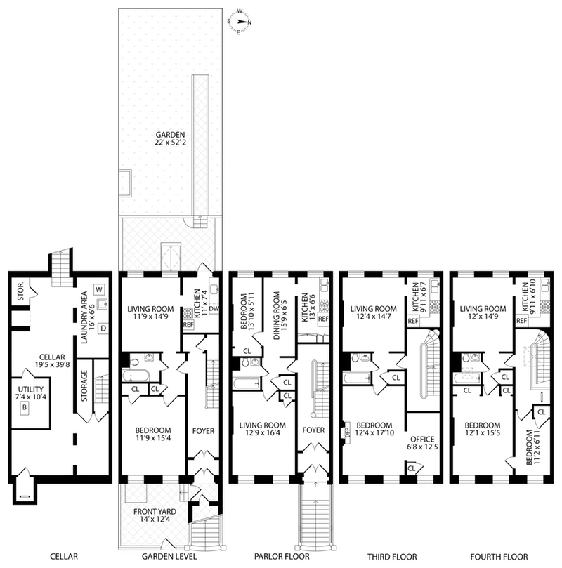 Floorplan for 162 Washington Avenue