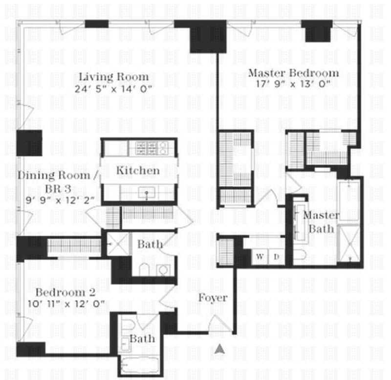 Floorplan for 400 East 67th Street, 22B