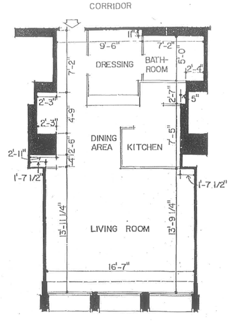 Floorplan for 333 East 30th Street, 8G