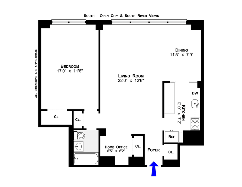 Floorplan for 205 West End Avenue, 29A