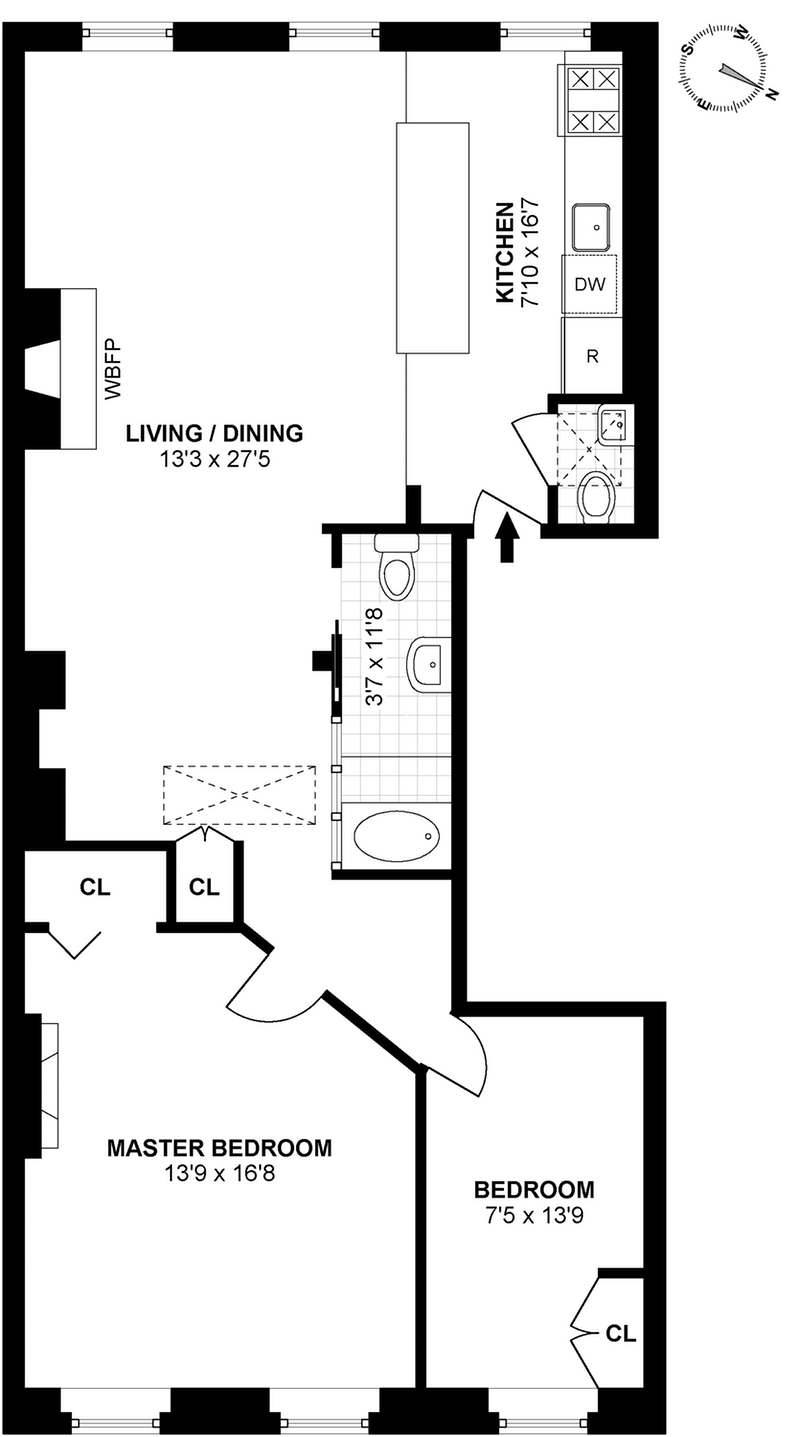 Floorplan for 496 3rd Street