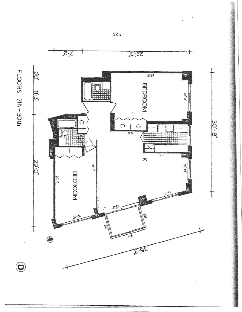 Floorplan for 5 East 22nd Street, 12D