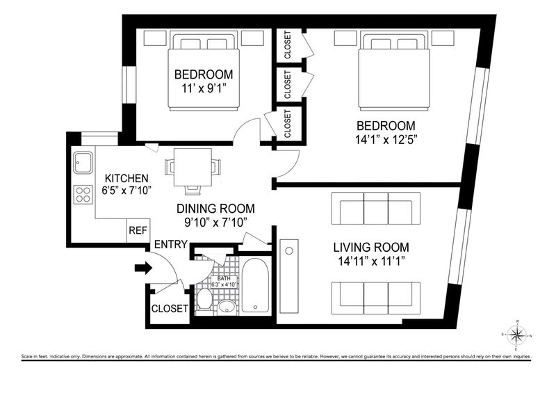 Floorplan for 540 Metropolitan Avenue, 2F