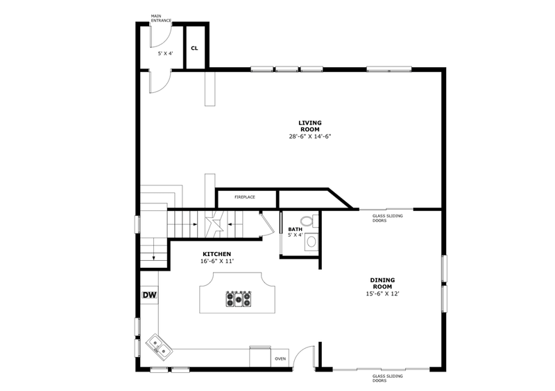 Floorplan for 5041 Fieldston Road
