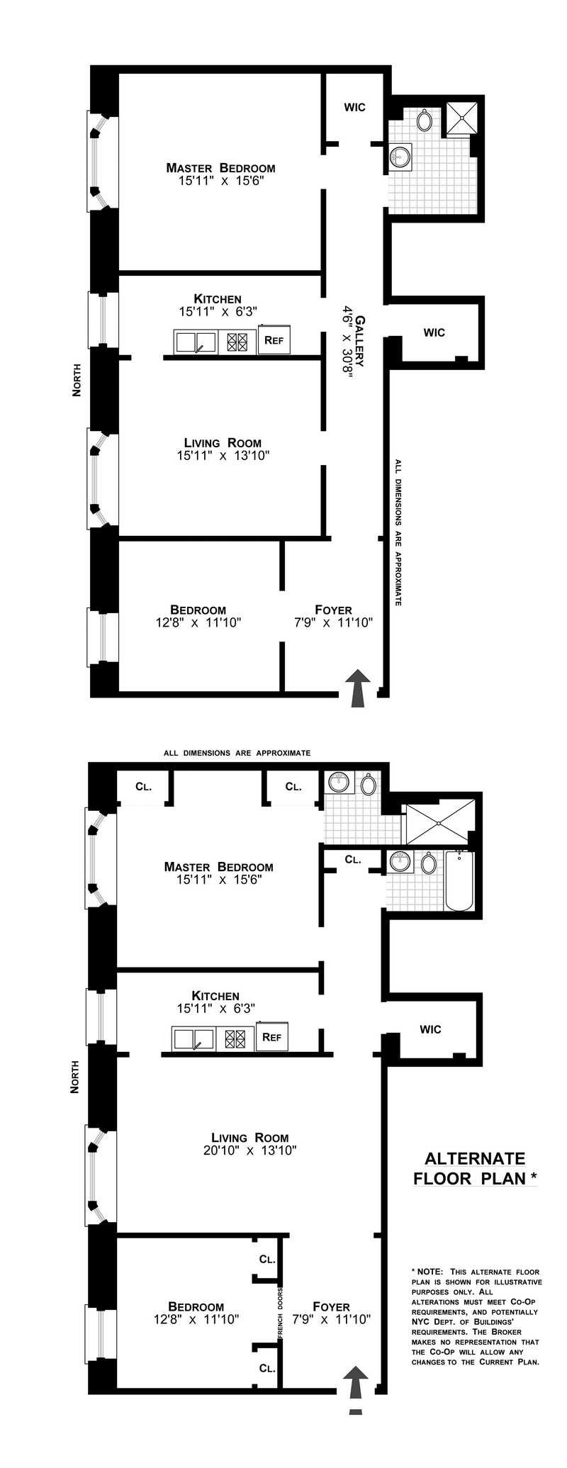 Floorplan for 285 Central Park West, 1E