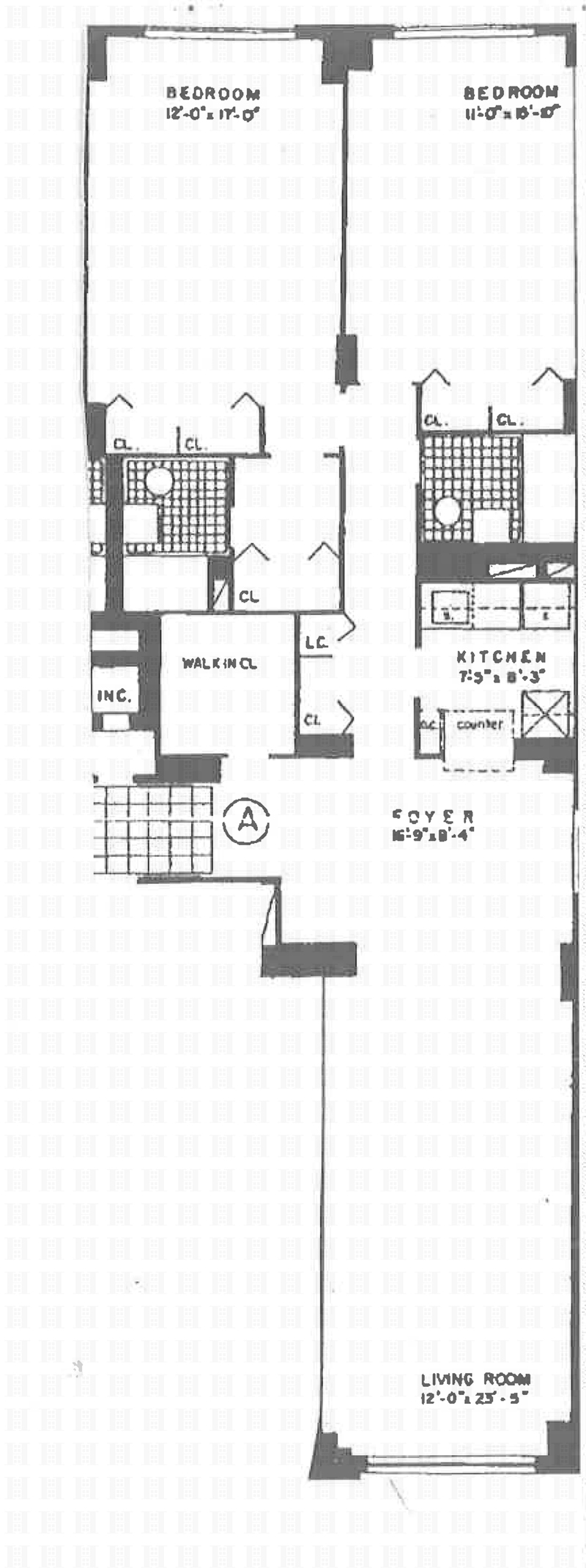 Floorplan for 60 West 13th Street